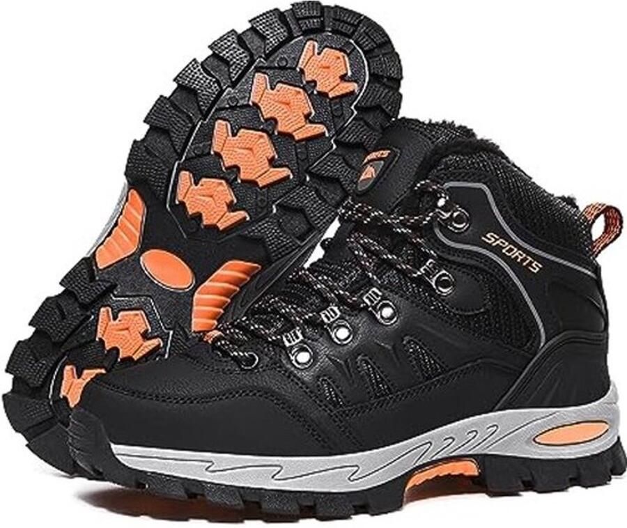 Waterdichte Wandelschoenen voor Heren Trekkingschoenen Warm Gevoerd High Rise Outdoor Sportschoenen