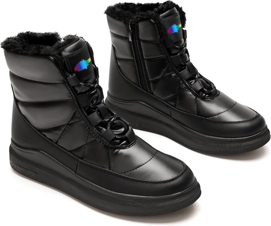 Waterdichte Warme Sneeuwlaarzen Dames Gevoerd en Antislip voor Winter Wandelen en Buitenactiviteiten