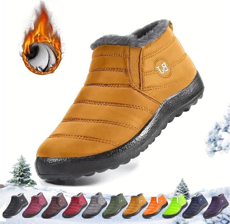 Waterdichte Warme Snowboots met Pluche Voering Antislip Winterlaarzen voor en