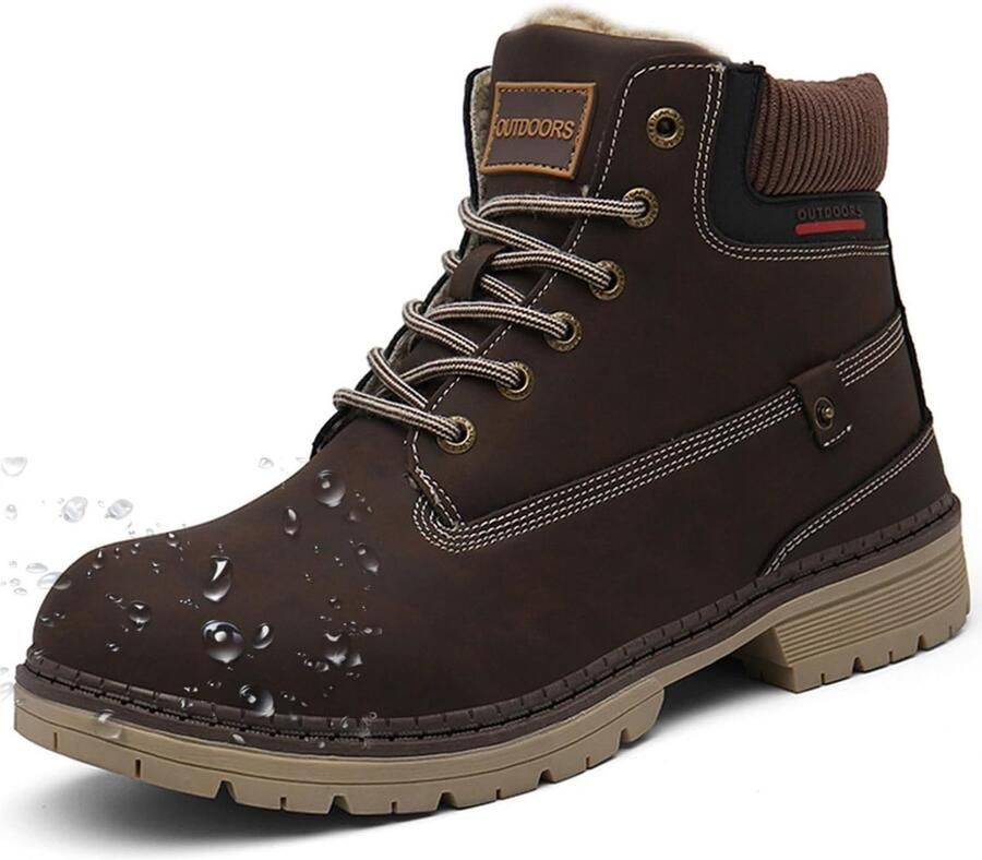 Waterdichte Warme Snowboots voor en Winter Wandelschoenen met Veters
