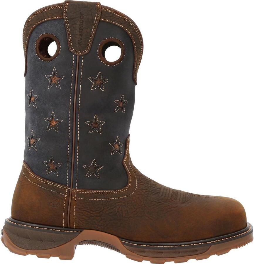 Waterdichte Western Laarzen Heren met Composiet Veiligheidstip Comfortabele Bovengrondse Stijl en Stevige Grip