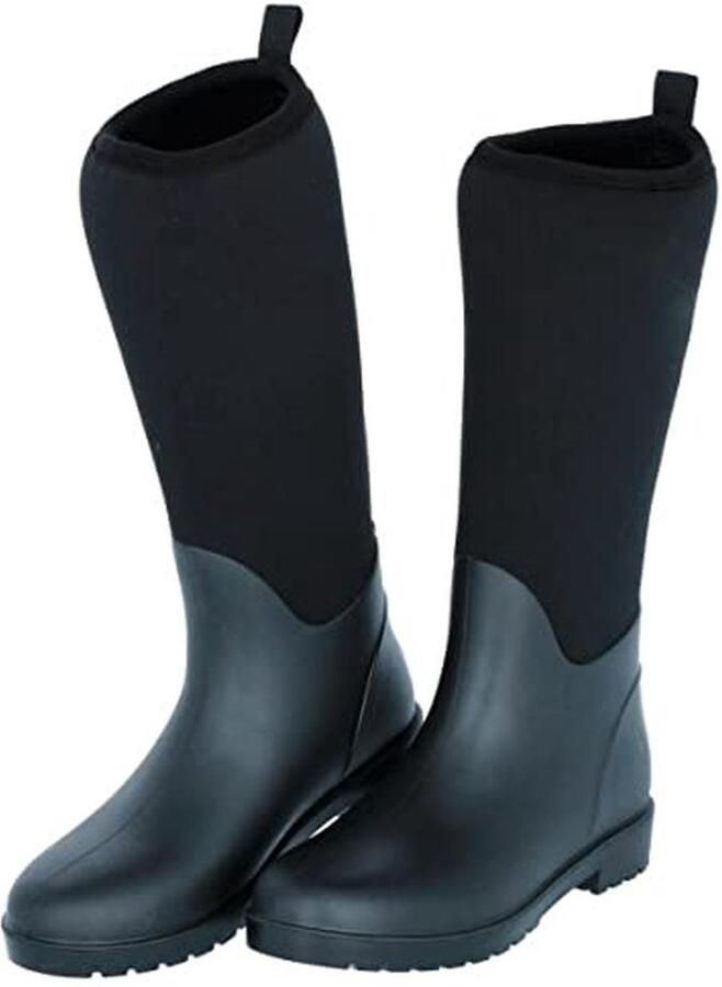 Waterdichte Winter Rubberlaarzen met Warmte-isolatie Zwart