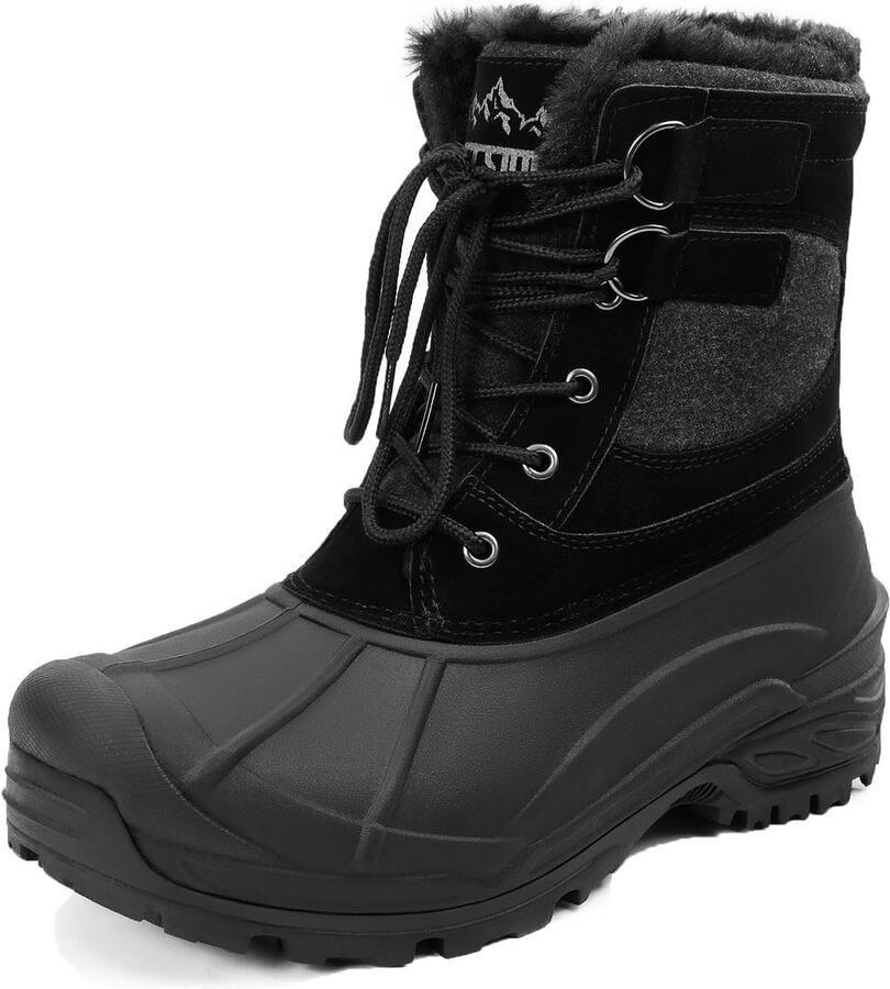 Waterdichte Winter Snowboots Heren Geïsoleerd en Antislip voor Wandelen en Outdoor