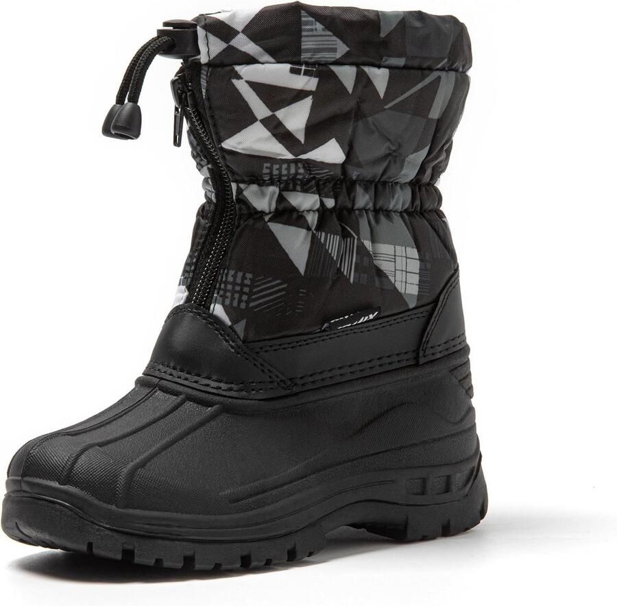 Waterdichte Winterlaarzen Kinderen met Warme Pluche Voering Sneeuwlaarzen met Ritssluiting