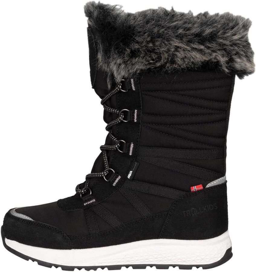 Waterdichte Winterlaarzen Meisjes met Veters en Warme Fleece Voering