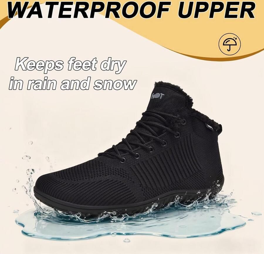 Waterdichte Winterlaarzen met Warme Voering en Natuurlijke Pasvorm voor Droge en Comfortabele Voeten