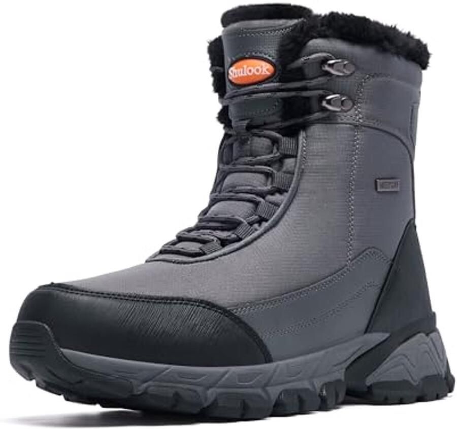 Waterdichte Winterlaarzen voor Heren Warm Gevoerd en Antislip Ideaal voor Wandelen Werken en Kamperen