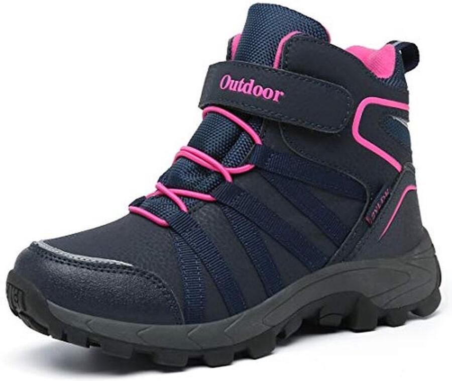 Waterdichte Winterlaarzen voor Kinderen met Warme Voering en Klittenbandsluiting