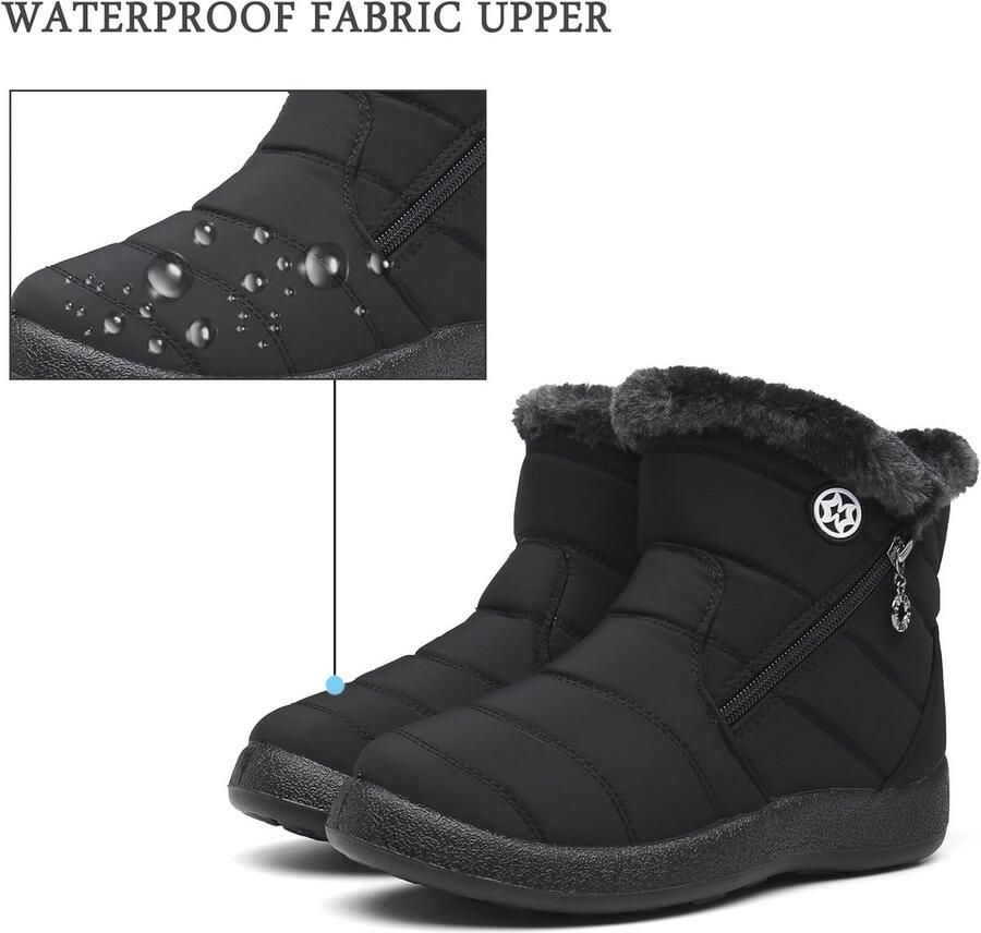 Waterdichte Winterschoenen Dames Warme Enkellaarzen voor Winter en Sneeuw