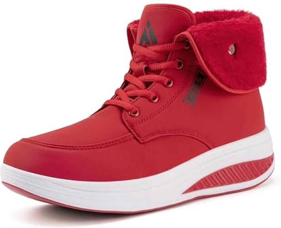 Waterdichte winterschoenen dames warme winterlaarzen met antislip zool en pluche voering )