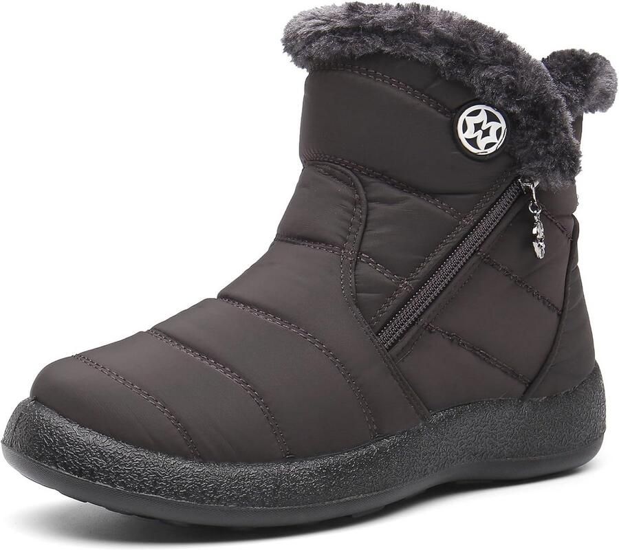 Waterdichte Winterschoenen voor Dames Warme Enkellaarzen en Sneeuwlaarzen