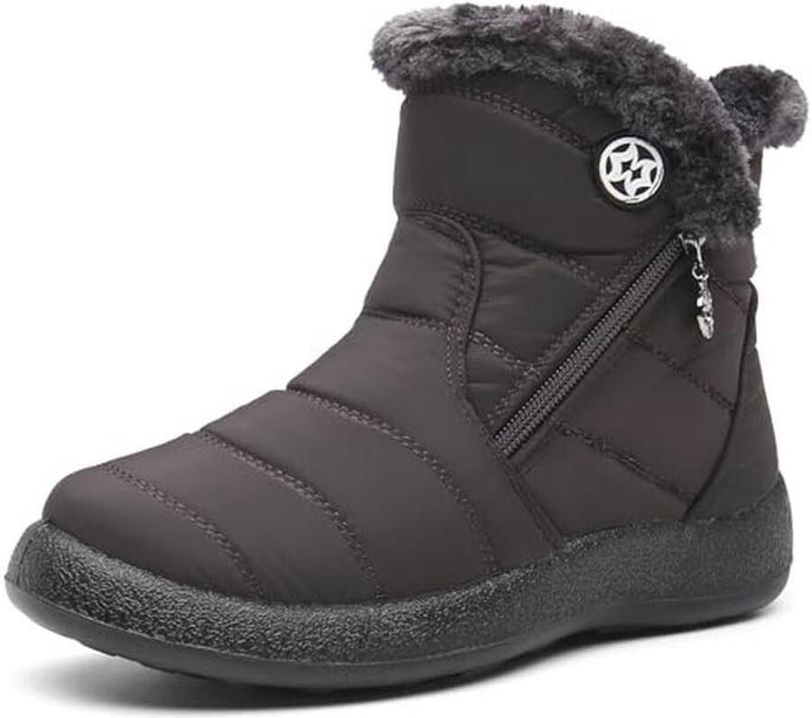 Waterdichte Winterschoenen voor Dames Warme Enkellaarzen en Sneeuwlaarzen