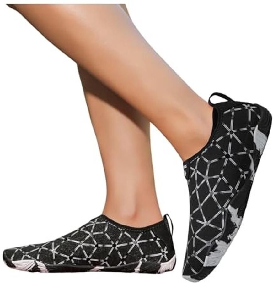 Waterdichte Zwemschoenen voor Dames Casual en Comfortabel Zwart