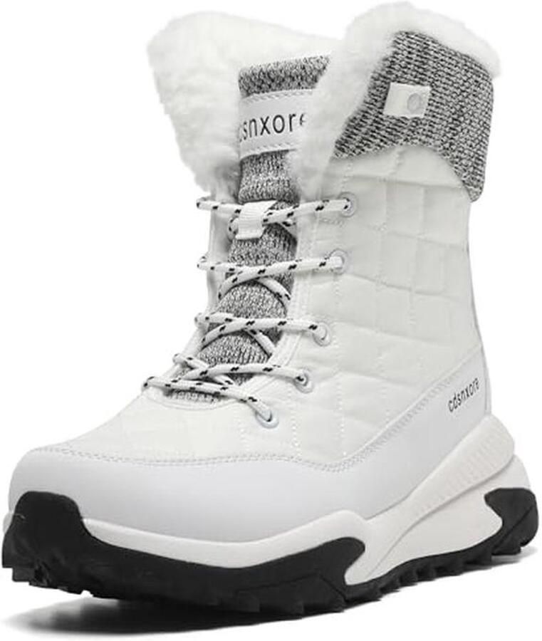 Warm Gevoerde Dames Winterschoenen Waterdichte Sneeuwlaarzen voor Outdoor en Trekking )