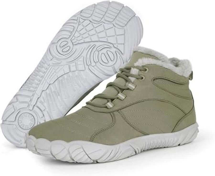 Waterproof Hiking Winter Boots for and Warm and Non-slip Barefoot Ankle Footwear