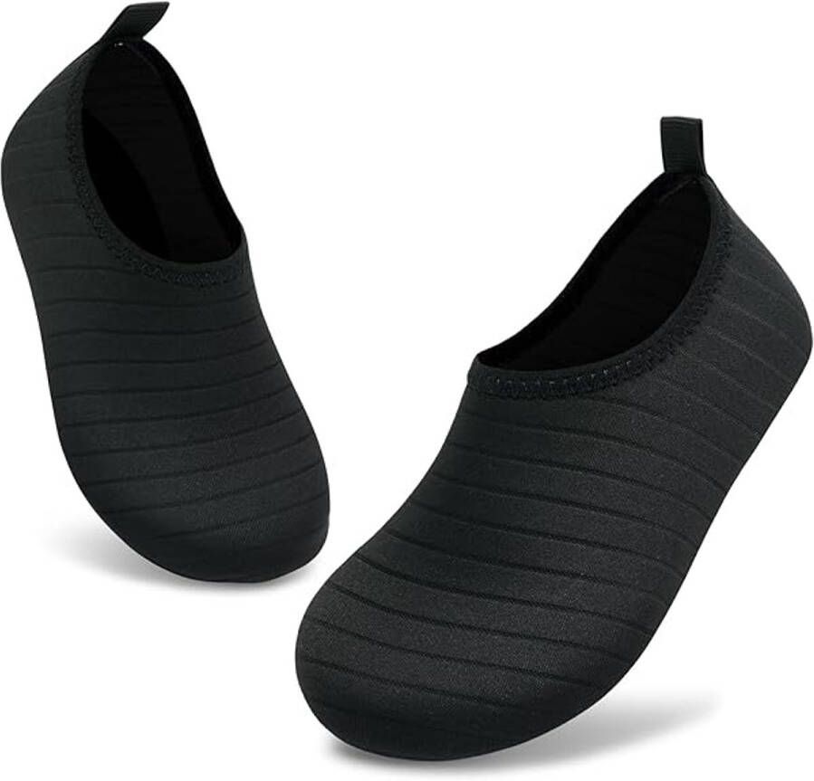 Waterschoenen voor Volwassenen Snel Drogende Zwemsokken Zwemschoenen Rubber Schoenen voor Watersport Strandschoenen De d Antislip Slijtvast Geschikt voor Buitenzwem op het Strand Surfen en Yoga 38-39 Zwart