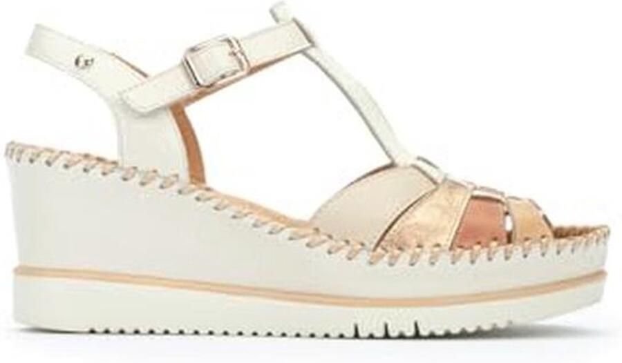 Wedge Sandalen Leer Aguadulce voor Vrouw Comfortabel en Stijlvol