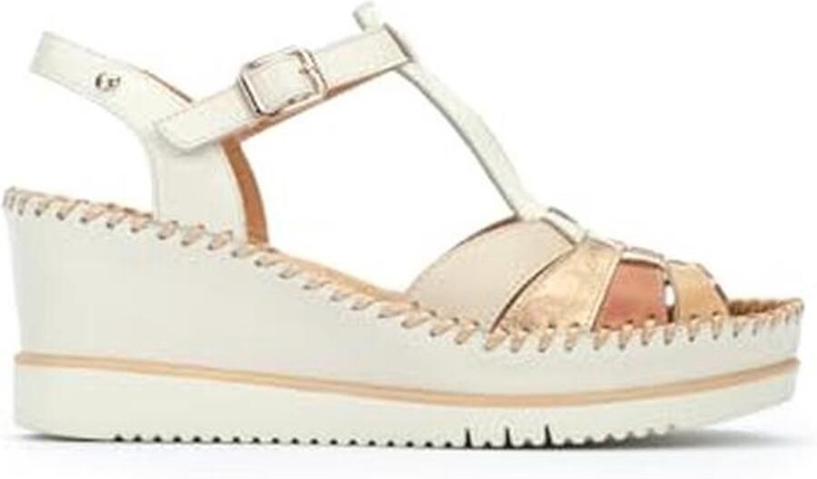 Wedge Sandalen Leer Aguadulce voor Vrouw Comfortabel en Stijlvol