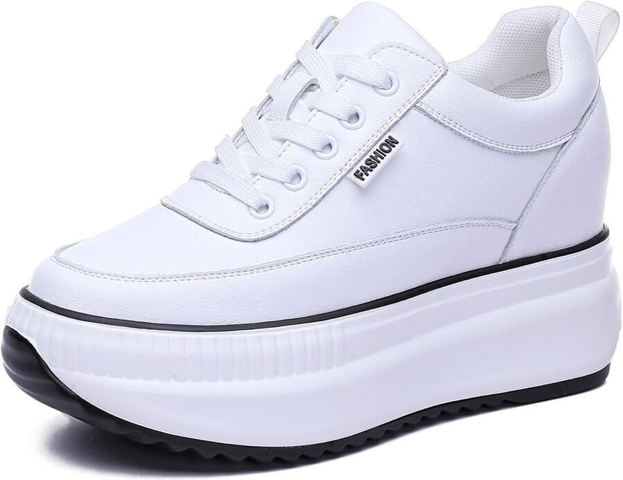Wedge trainers dames lichte platform sneakers leren sportieve schoenen trendy leisure shoes ShopVlot