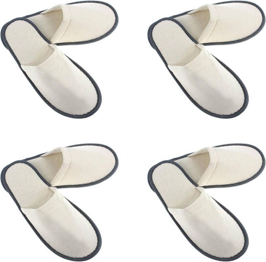 Wegwerp Antislip Huisschoenen Open Pantoffels voor Gasten van Hotel Spa 4 Paar
