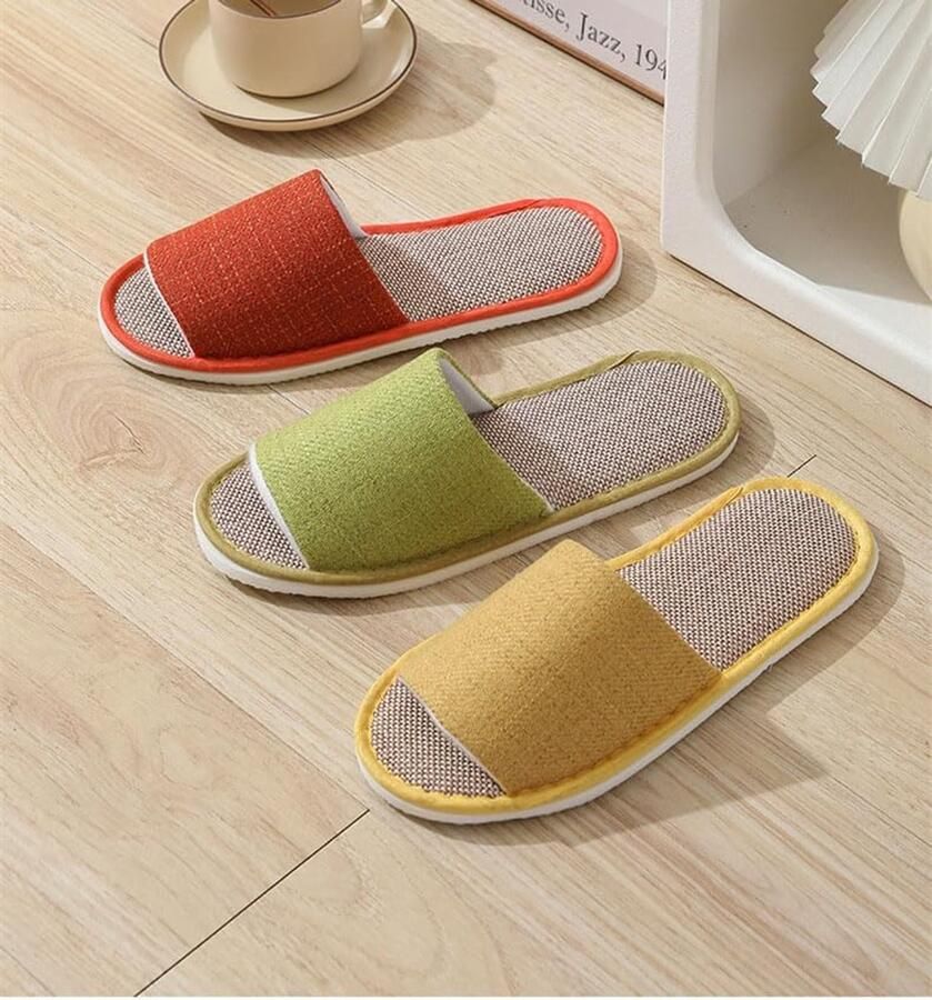 Wegwerp-Pantoffels Antislip Spa-Pantoffels uniseks Slippers Hotelslippers Set 5-6 paar pantoffels voor gasten van hotel spa