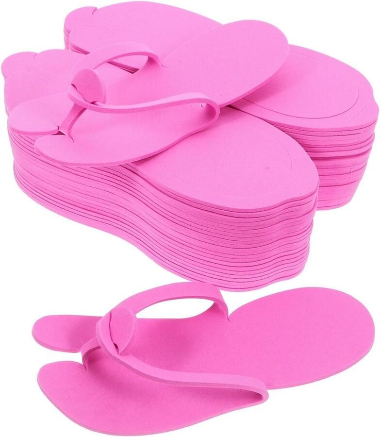 Wegwerp Slippers Eva Pantoffels Hotel Gebruik Opvouwbaar Ontwerp 24 x 8.7 x Roze