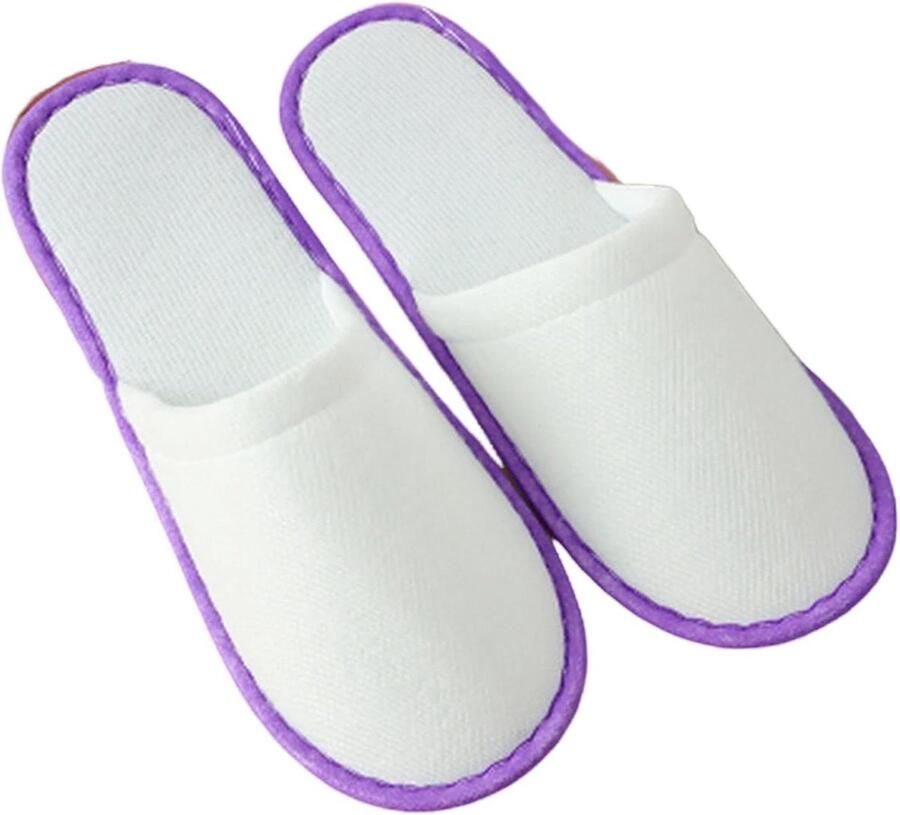 Wegwerp Slippers Gasten Pantoffels Hotel en Thuis Gesloten Teen Ontwerp 10 Paar Grijs
