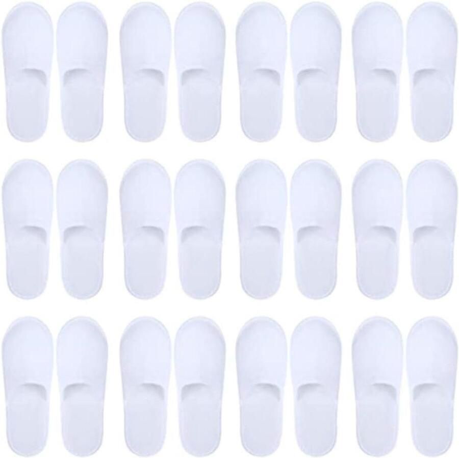 Wegwerp Slippers Gasten Slippers Comfort Thuis Antislip EVA Zool One Size Wit