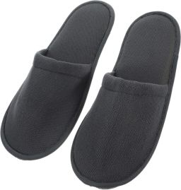 Wegwerp Slippers Gastenpantoffels Spa Slippers Comfortabel Ontvangen Verdikte Comfortabele Zolen Universele Maat Donkergrijs
