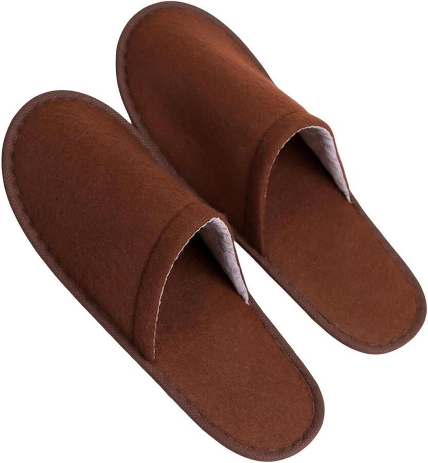 Wegwerp Slippers Hotel Pantoffels Reizen en Gasten Hygiënisch en Sanitaire 5 Paar Grijs