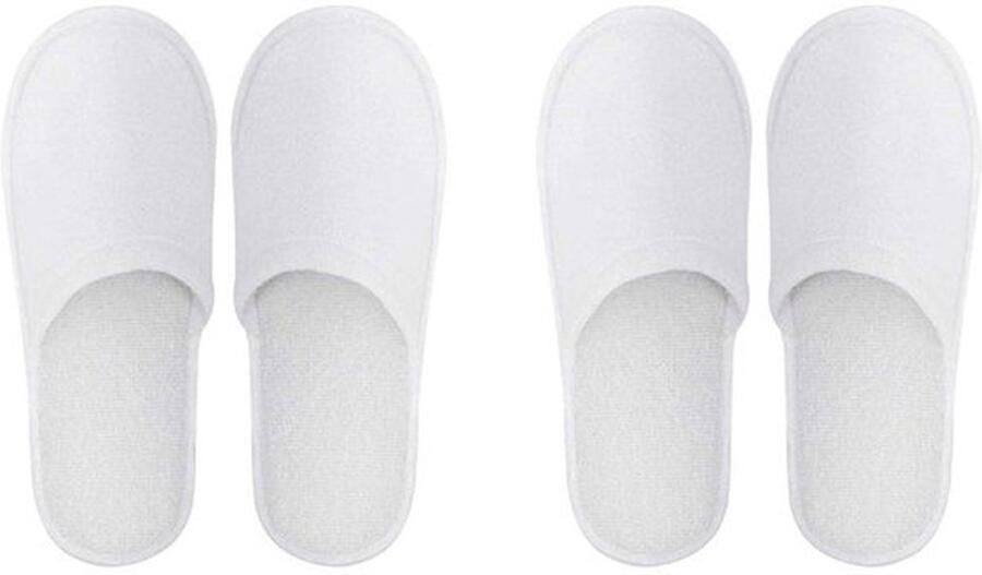 Hotel Slippers Wegwerp Slippers Badstof Slippers Set van 2 Paar Universele Maat Geschikt voor Bruiloften Wegwerpslippers