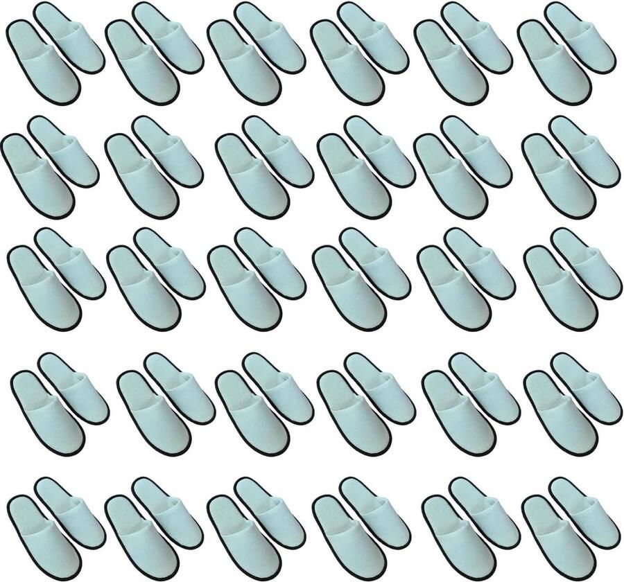 Wegwerppantoffels Pantoffels Voor hotel en spa Draagbaar Uniseks Wit Antislip Reizen Logeerkamer Familie Zakenreizen 30 paar linnen curry wraps 42 EU XX-Estrecho