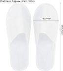 Dailygoods- Wegwerpslippers 50 Paar Antislip Badstof Draagcomfort Hygiënisch Geschikt voor Hotel Spa Hotel Slippers