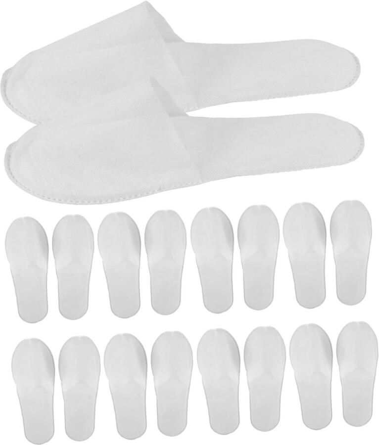 Wegwerpslippers Spa Pantoffels Gasten Ontvangen Antislip Zool 20 Paren Wit