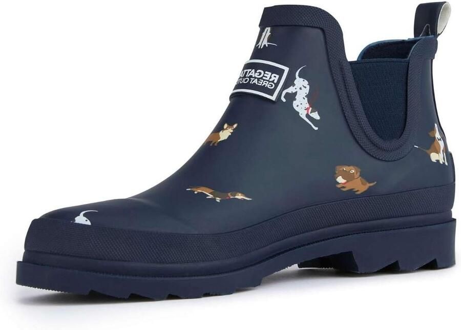 Wellington Laarzen Waterdichte Laars Outdoor Activiteiten Flexibele Comfort Halverwege Kuit Blauw