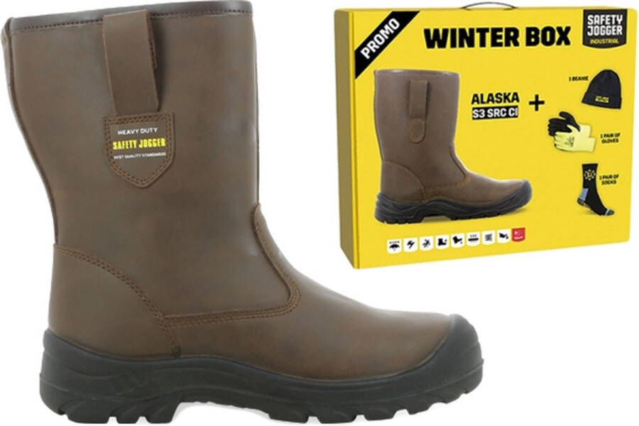 Werklaarzen merk Safety Jogger model Alaska veiligheidsklasse S3 Aanbieding Winter Box