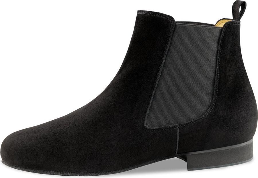 Werner Kern 28072 Olbia Dansschoenen Heren Chelsea Boots voor Ballroom Latin Salsa Swing Heren Laarsjes Suede Zool Werner Kern Zwart
