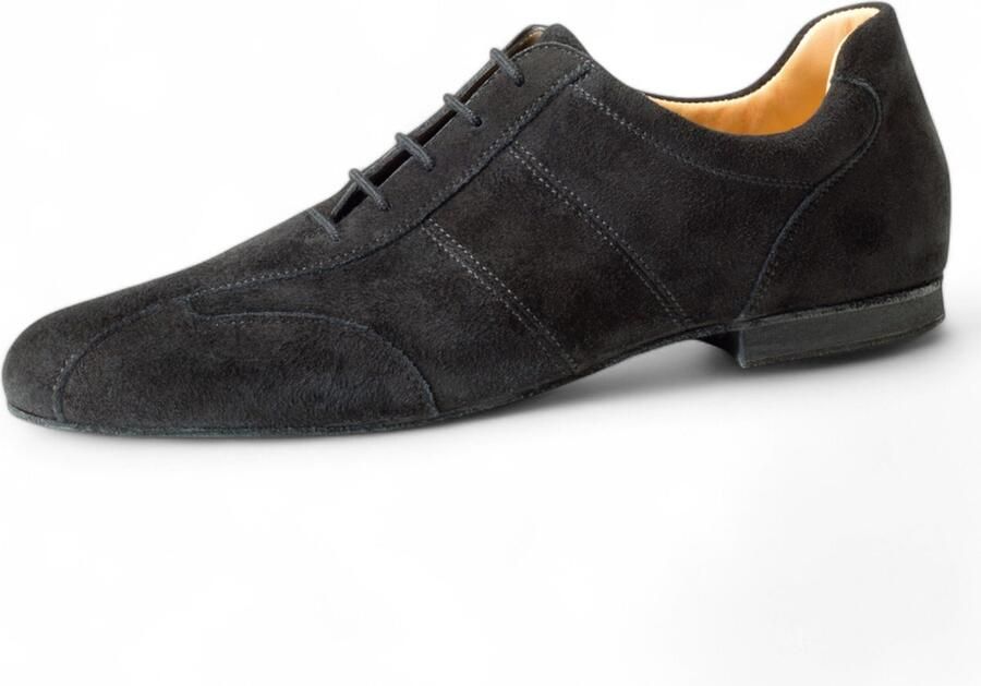 Werner Kern Cuneo 28045 Dansschoenen Heren Suede dansschoenen met veters Salsa Tango Ballroom Social Werner Kern Zwart