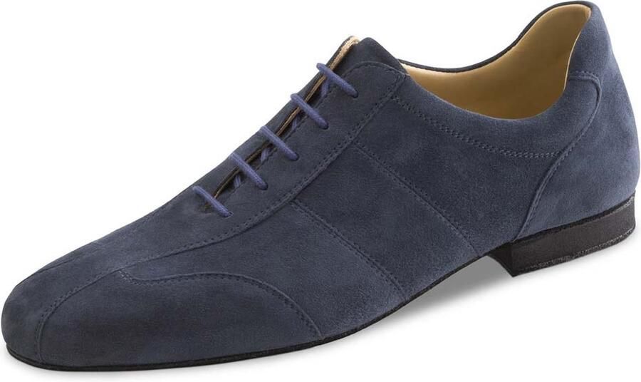 Werner Kern Cuneo 28045 Dansschoenen Heren Suede Dansschoenen met Veters Salsa Tango Ballroom Social Werner Kern blauw