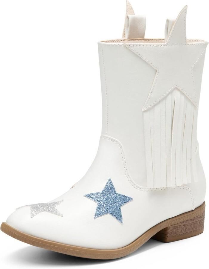 Westerse Cowboy Laarzen Meisjes Mid Kuit Laarzen met Kwastjes