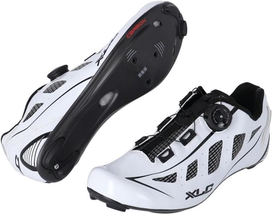 Wielrenschoenen Fietsen Racefietsschoenen met Boa Systeem Wit