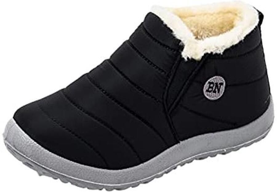 Winddichte en waterdichte winterschoenen voor dames comfortabele sneeuwlaarzen met brede schacht