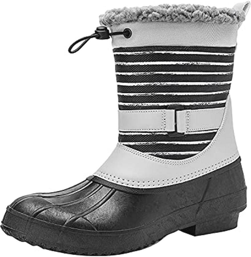 Winter Eend Laarzen voor Dames Waterdichte Regenlaarzen voor Buiten Warme Sneeuwlaarzen