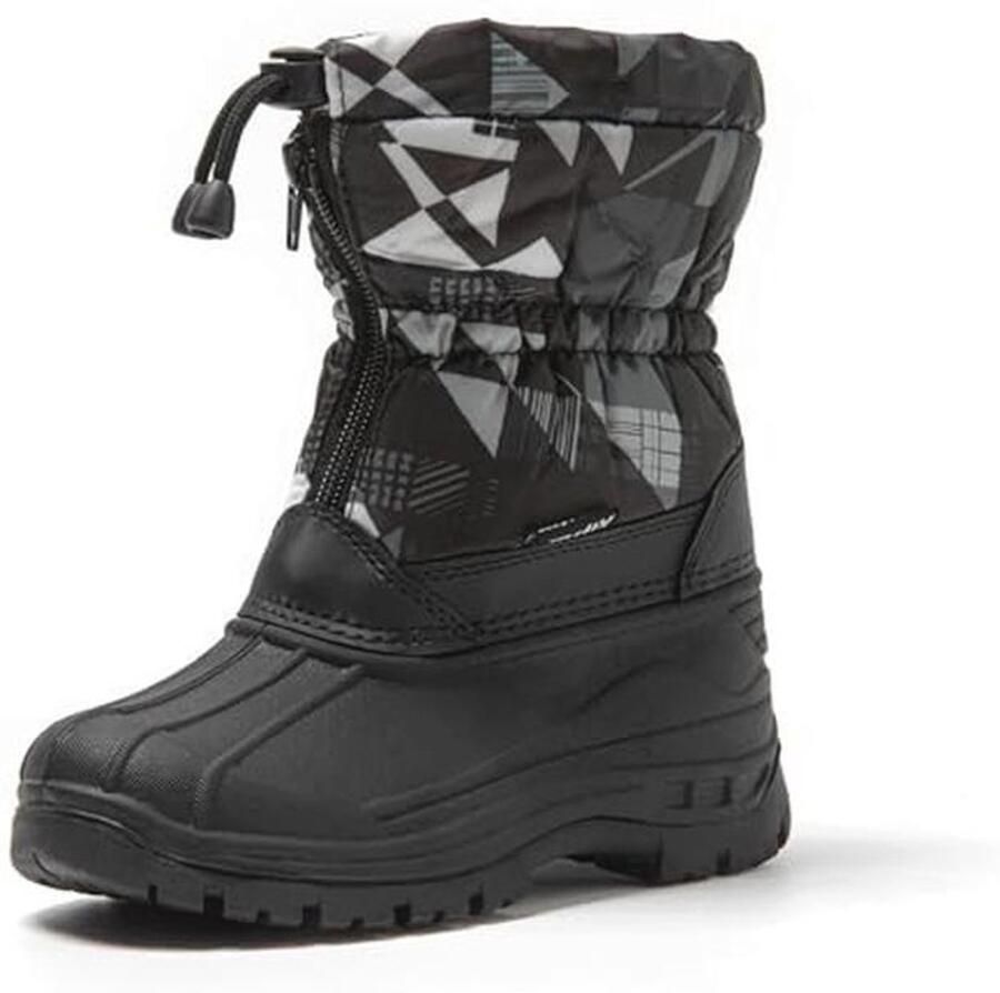 Winter Kinderlaarzen met Rits Warme Pluche Sneeuwlaarzen voor en Waterdichte Boots voor Buiten