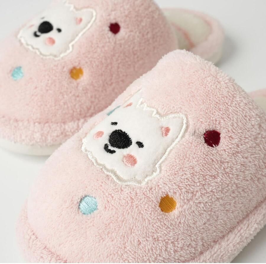 Winter Pluche Pantoffels Warme Pink 39 40 EU_260