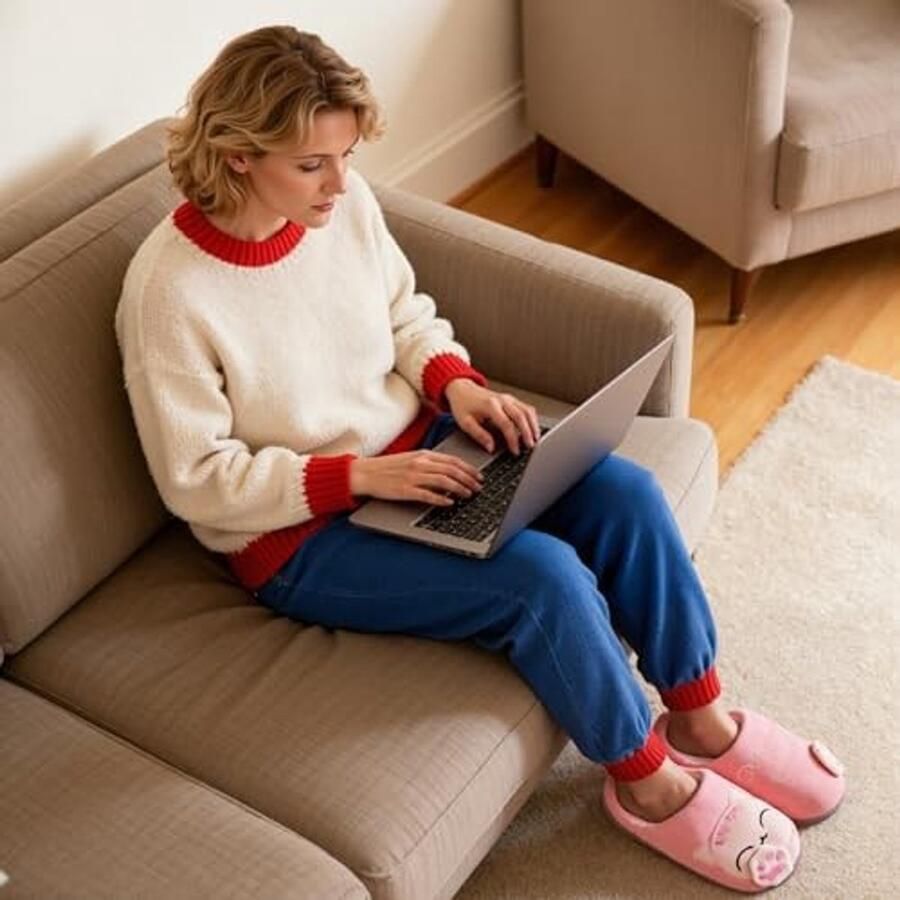 Winter Slippers voor Kinderen en Volwassenen Warm en Comfortabel Roze