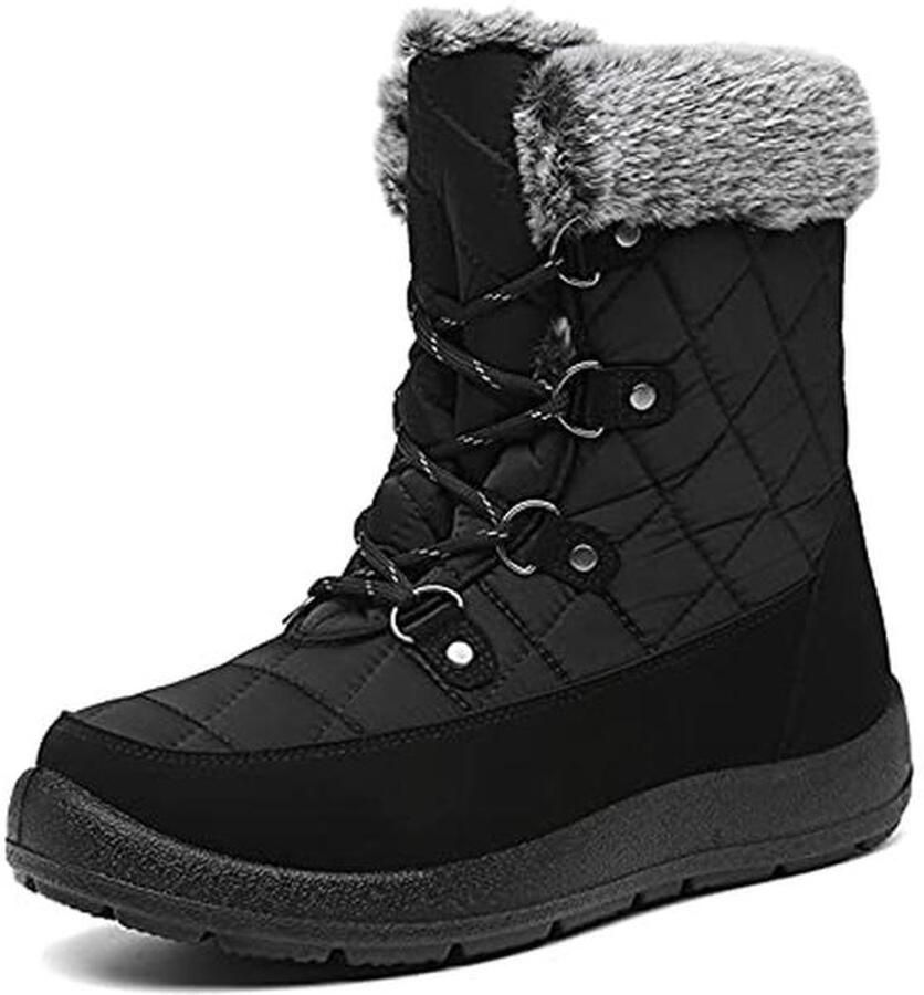 Winter Sneeuwlaarzen Dames Waterdichte en Ademend Thermische Voering Laarzen met Antislip Zolen