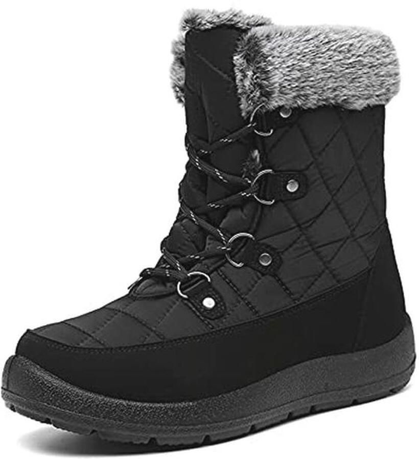 Winter Sneeuwlaarzen Dames Waterdichte en Ademend Thermische Voering Laarzen met Antislip Zolen