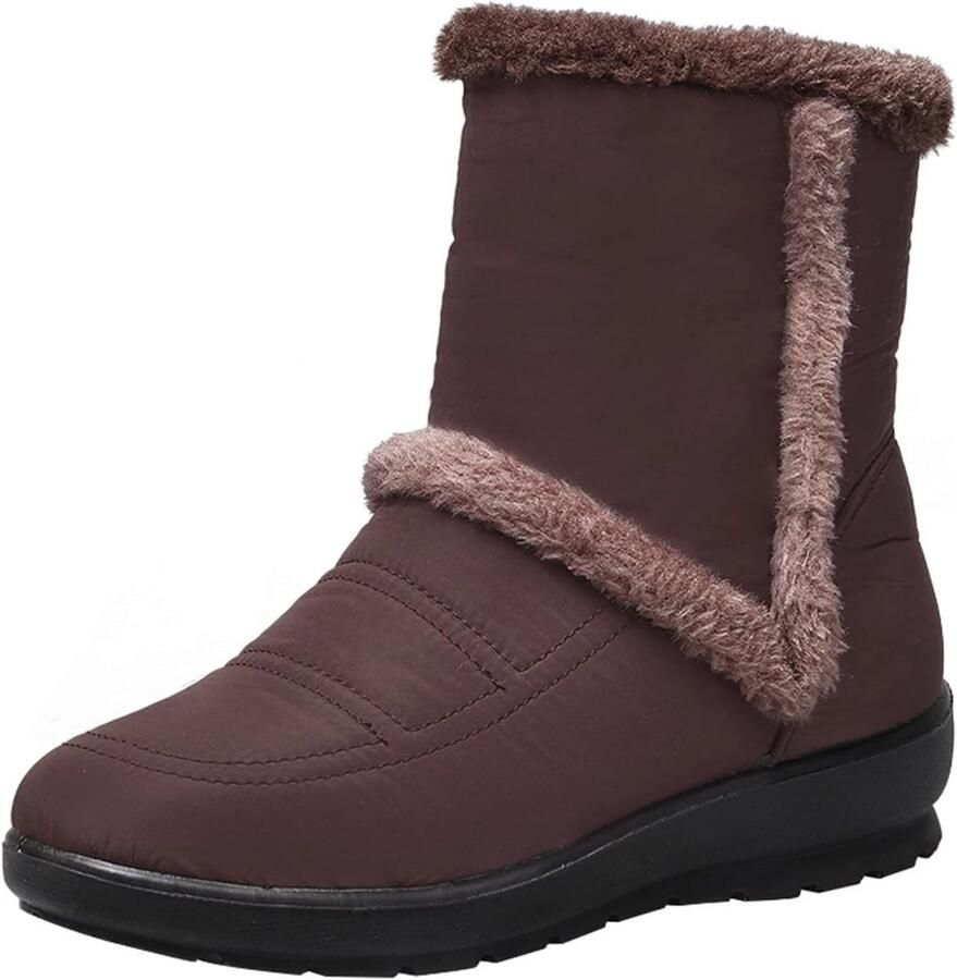 Winter Snow Boots Dames Laarzen Buiten Activiteiten Waterdicht & Warm Gevoerd Hakhoogte