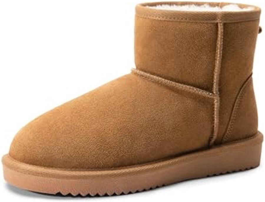 Winter Snow Boots voor Dames met Suède en Geheugenfoam Warme en Comfortabele Enkellaarsjes